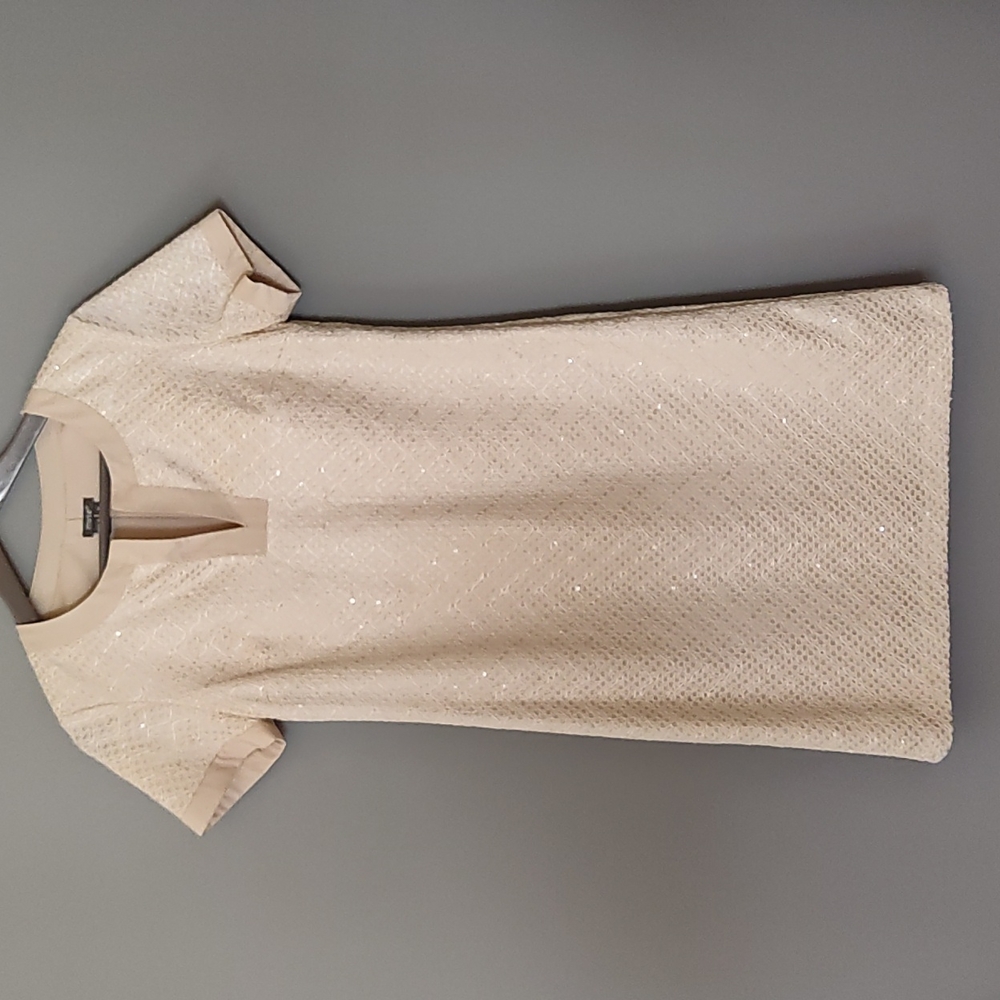 Cream sequin dress by Muse size 0